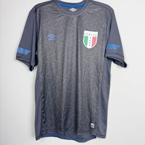 UMBRO | Italia Short Sleeve Jersey Style Crewneck Tee Men’s Size Large